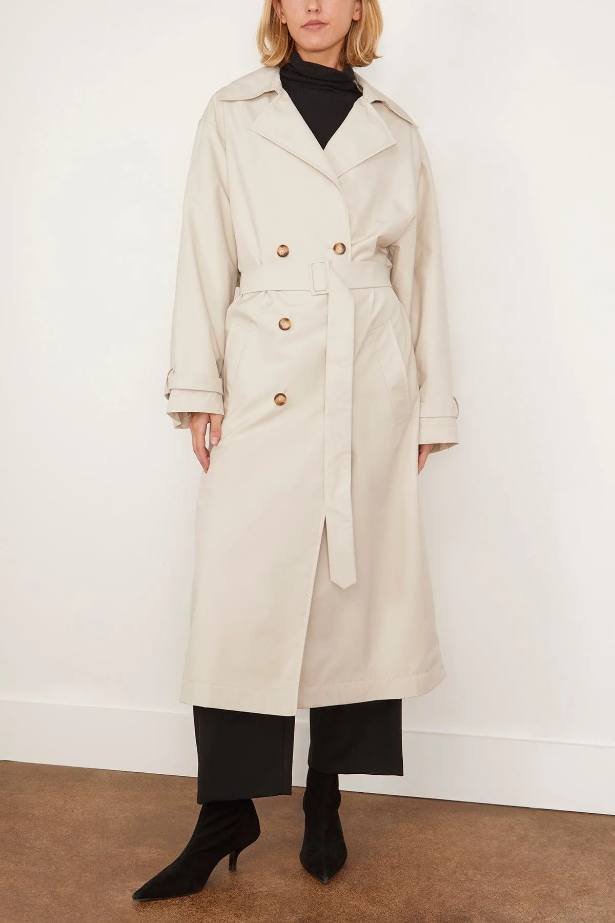 Alex Trench Coat in Beige