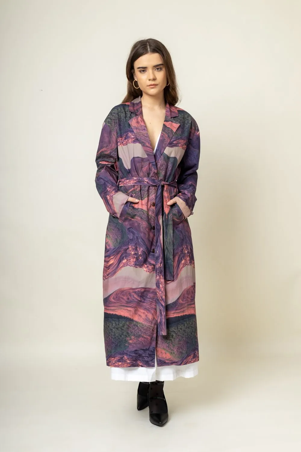 Amelia printed trench