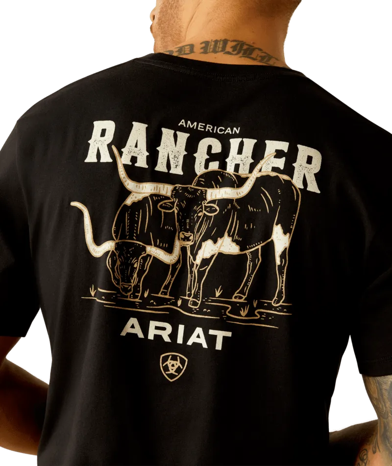 Ariat Men's Black American Rancher Tee