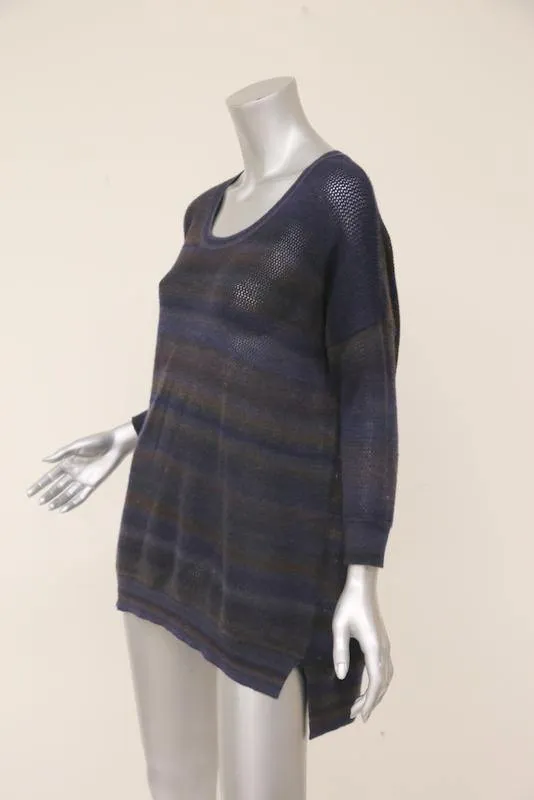 Autumn Cashmere Women's Sweater: Blue 100% Cashmere Size M, Pre-owned