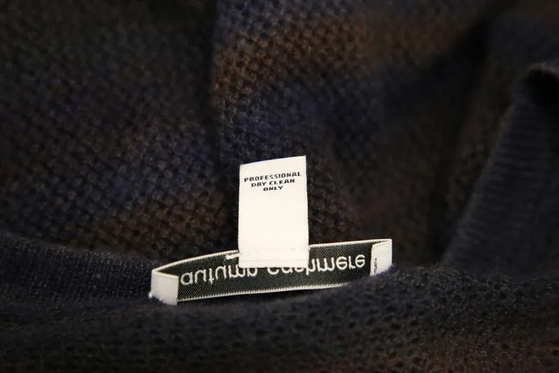 Autumn Cashmere Women's Sweater: Blue 100% Cashmere Size M, Pre-owned