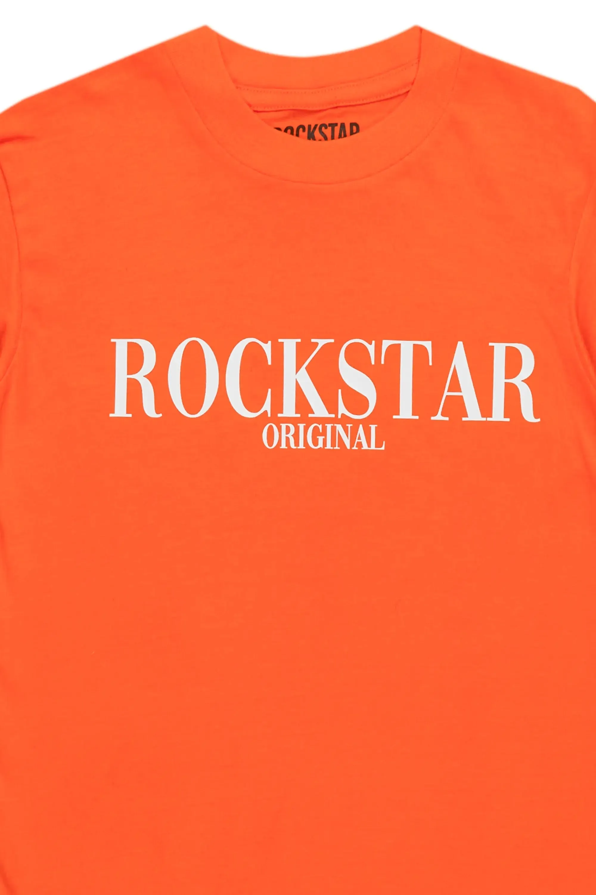 Boys Octavio Orange Graphic T-Shirt