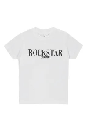 Boys Octavio White/Grey Graphic T-Shirt