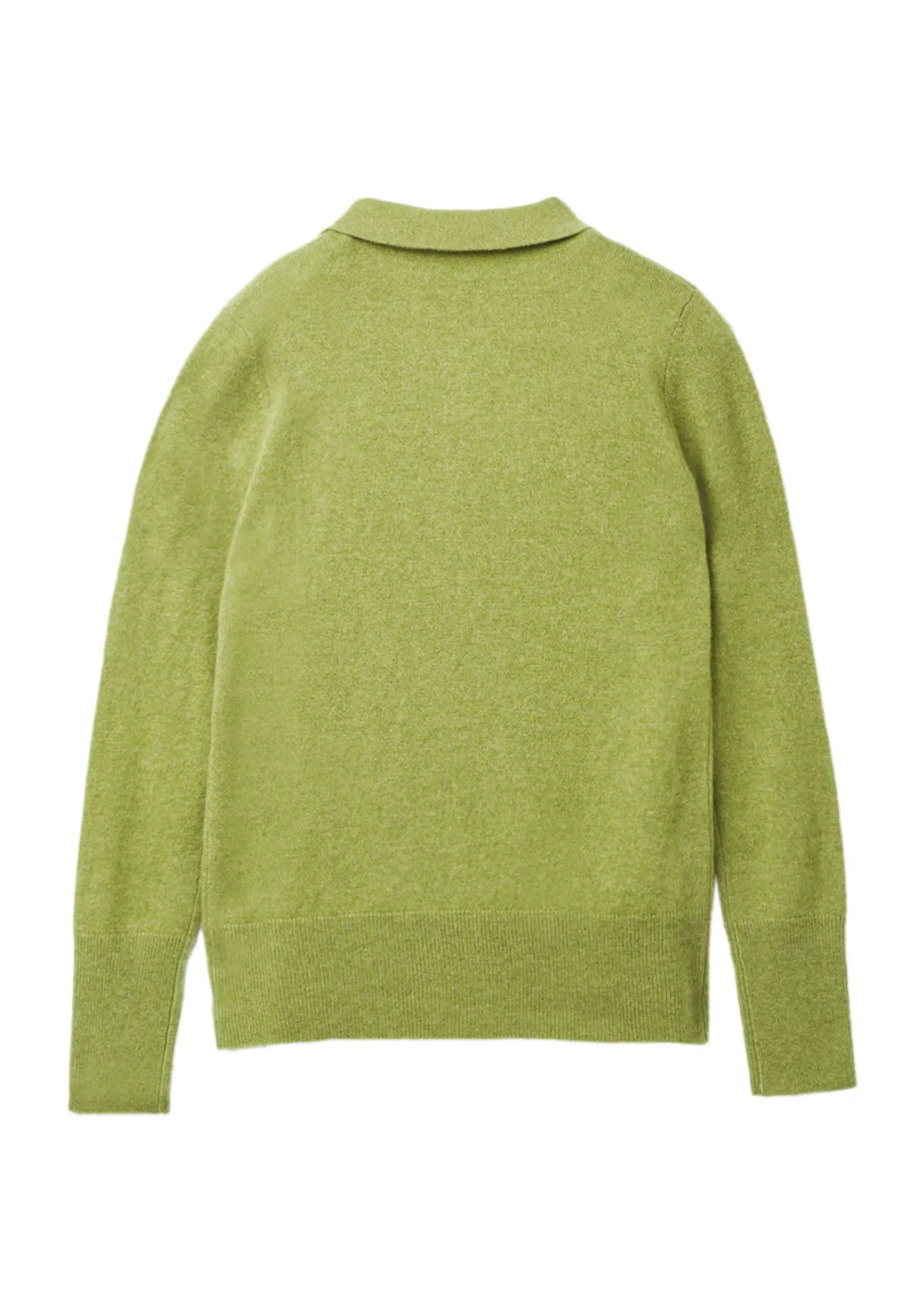 Cashmere classic polo sweater, green