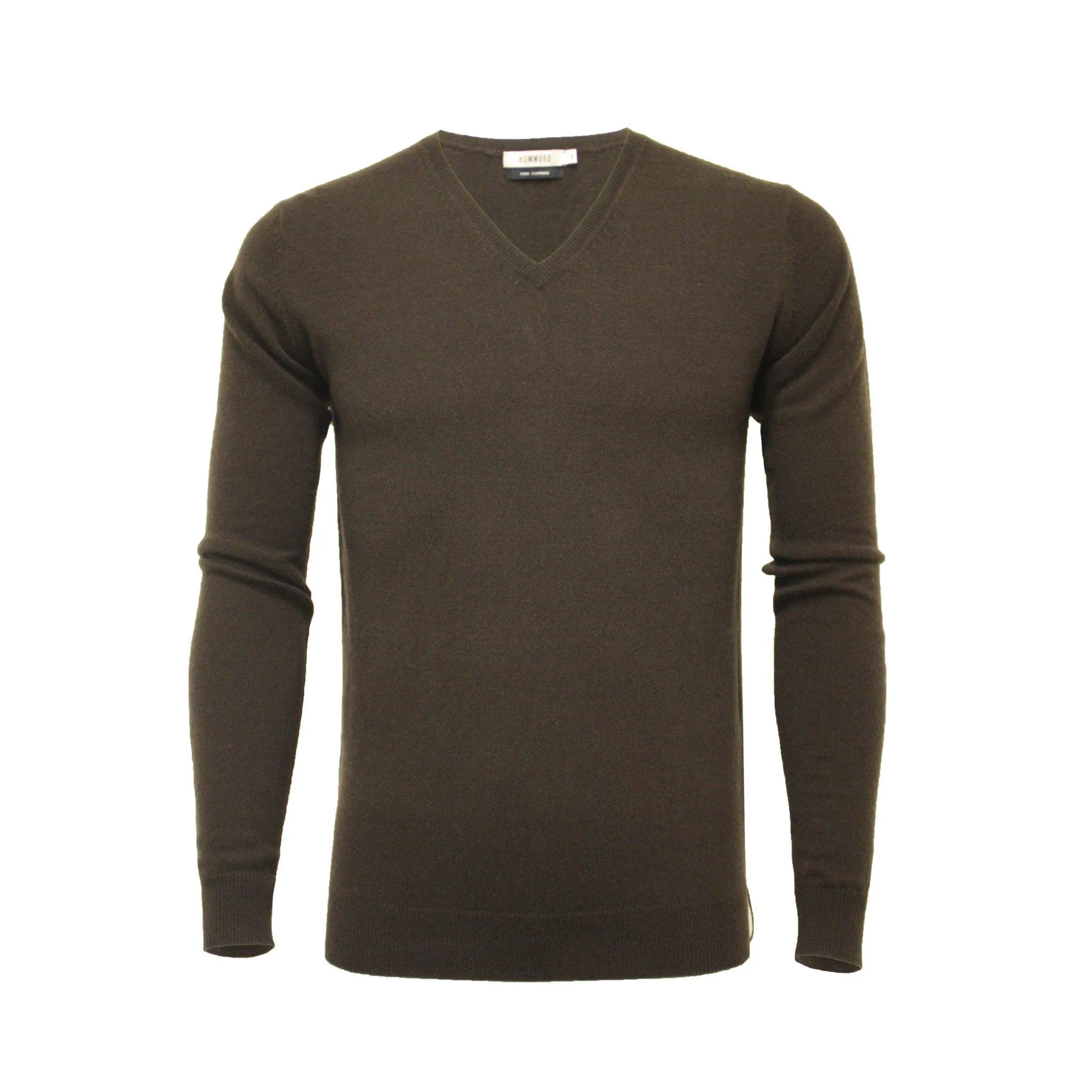 Cashmere V Neck Sweater Chocolate