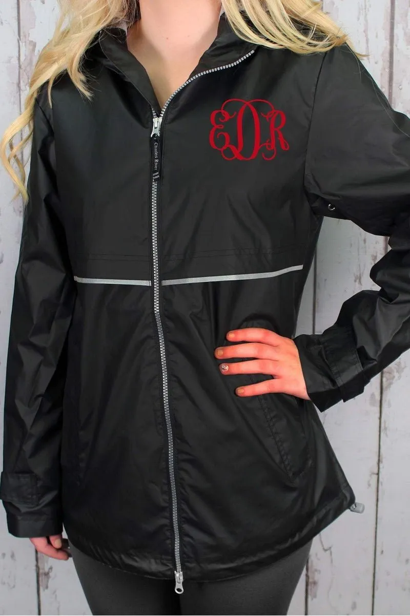 Charles River Women's New Englander Black Rain Jacket *Customizable! (Wholesale Pricing N/A)