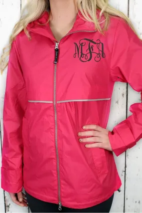 Charles River Women's New Englander Hot Pink Rain Jacket *Customizable! (Wholesale Pricing N/A)