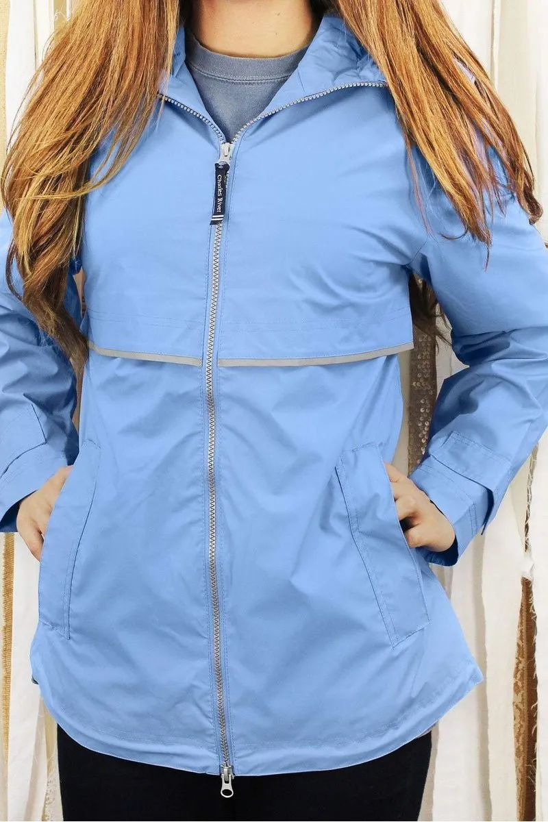 Charles River Women's New Englander Periwinkle Rain Jacket *Customizable! (Wholesale Pricing N/A)