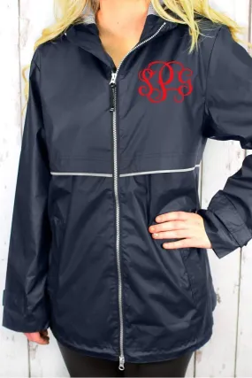 Charles River Women's New Englander True Navy Rain Jacket *Customizable! (Wholesale Pricing N/A)