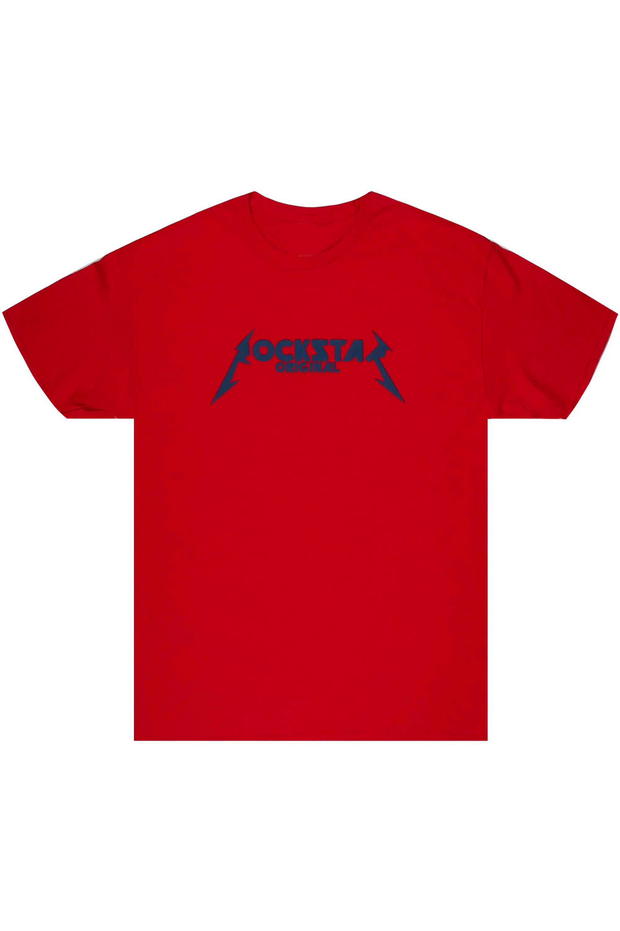 Diogo Printed T-Shirt- Red/Navy