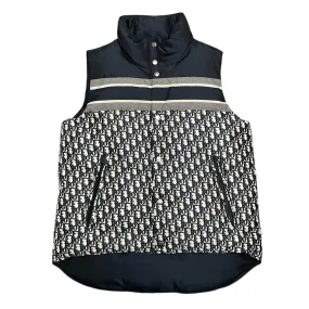 Dior Oblique Reversible Down Vest Beige Navy Blue (W)