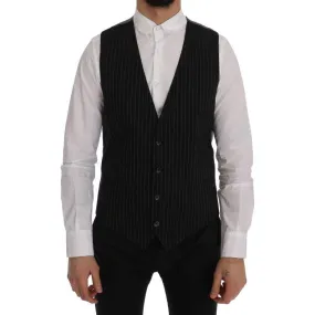 Dolce & Gabbana Sleek Striped Waistcoat Vest