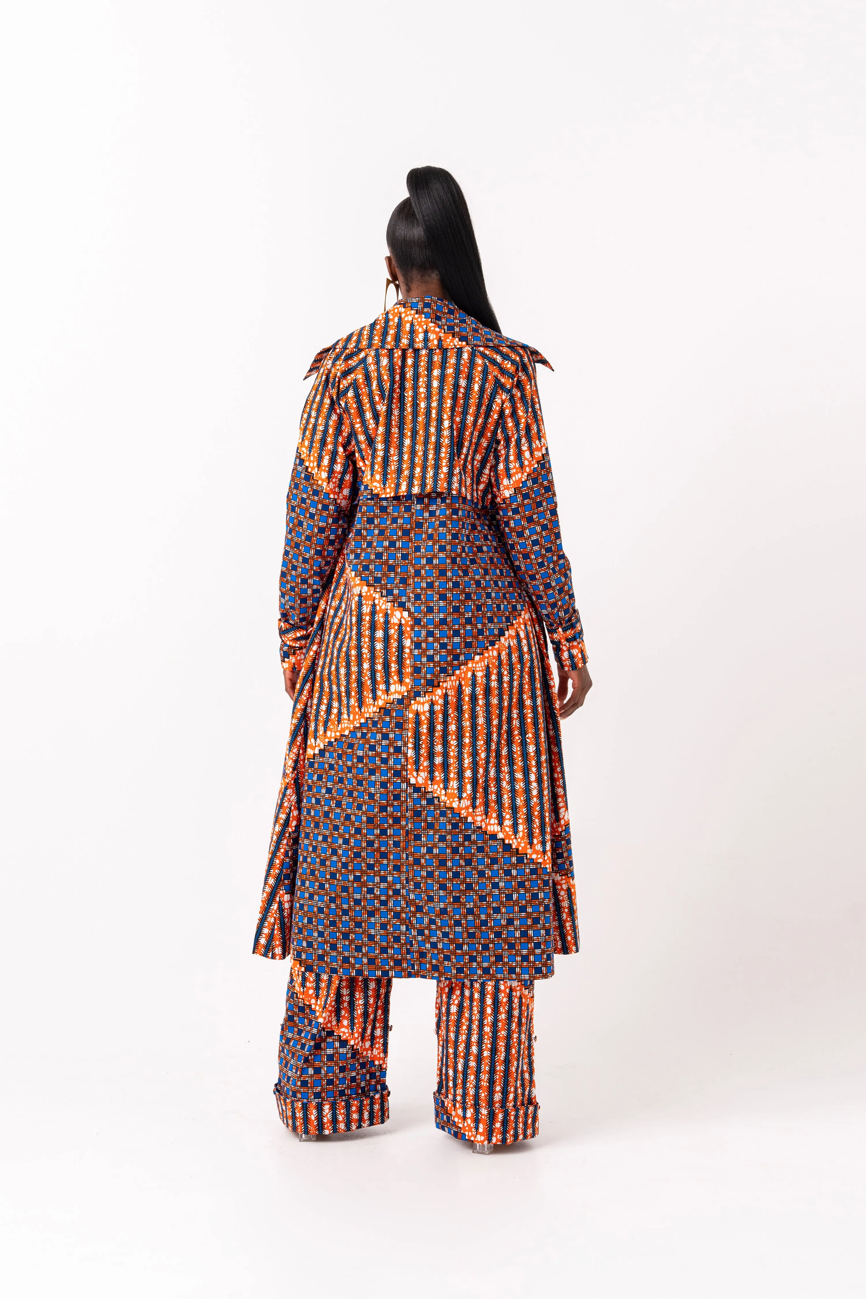 FIMI African Print Trench Jacket