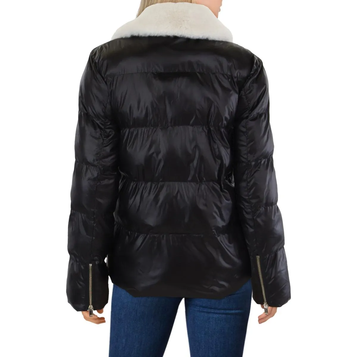 Generation Love Womens Insulated Faux Fur Lined Puffer Jacket