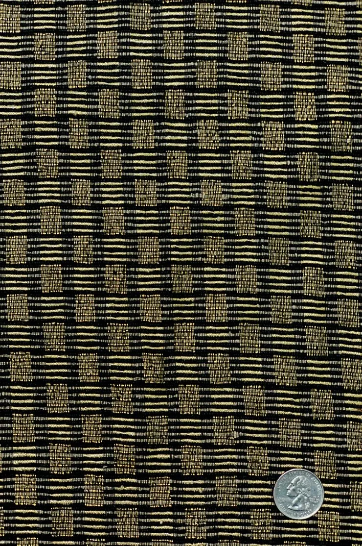 Gold/Black 24 Metallic Silk Tweed