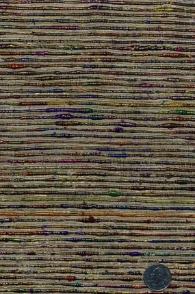 Gold/Multicolor Metallic Silk Tweed 36 Fabric