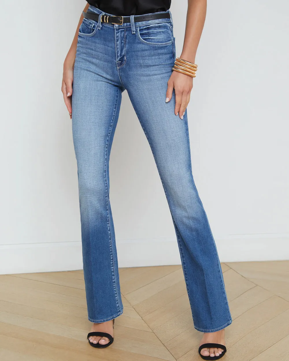 High Rise Selma Sleek Baby Bootcut Jean in Gardena