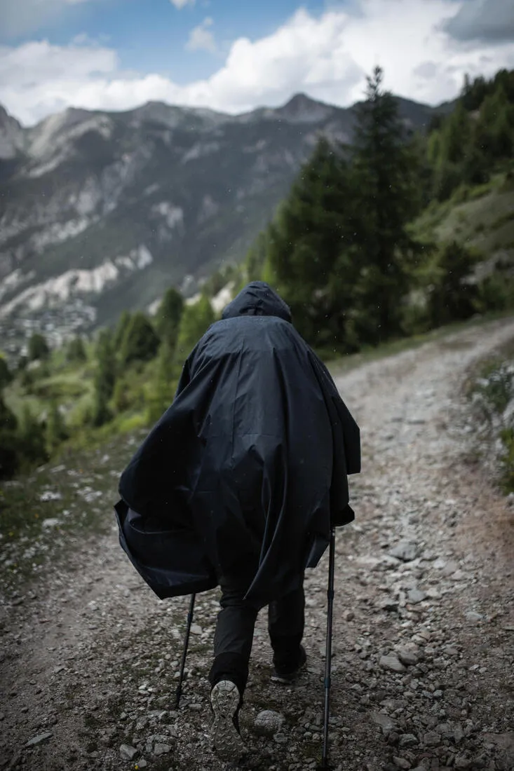 Hiking Poncho Waterproof - Trek 100