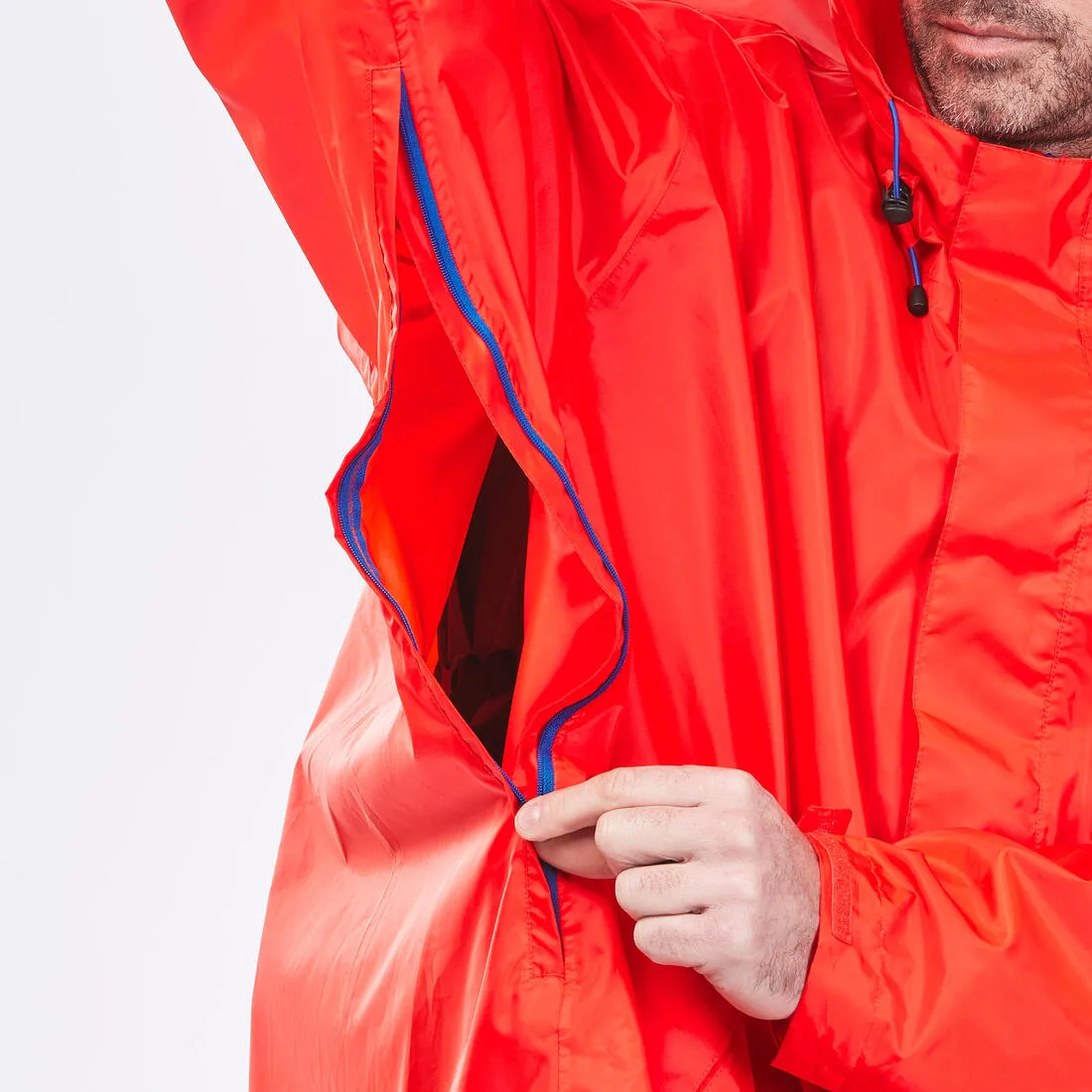 Hiking rain poncho - MT900 - 75L - Red - S/M