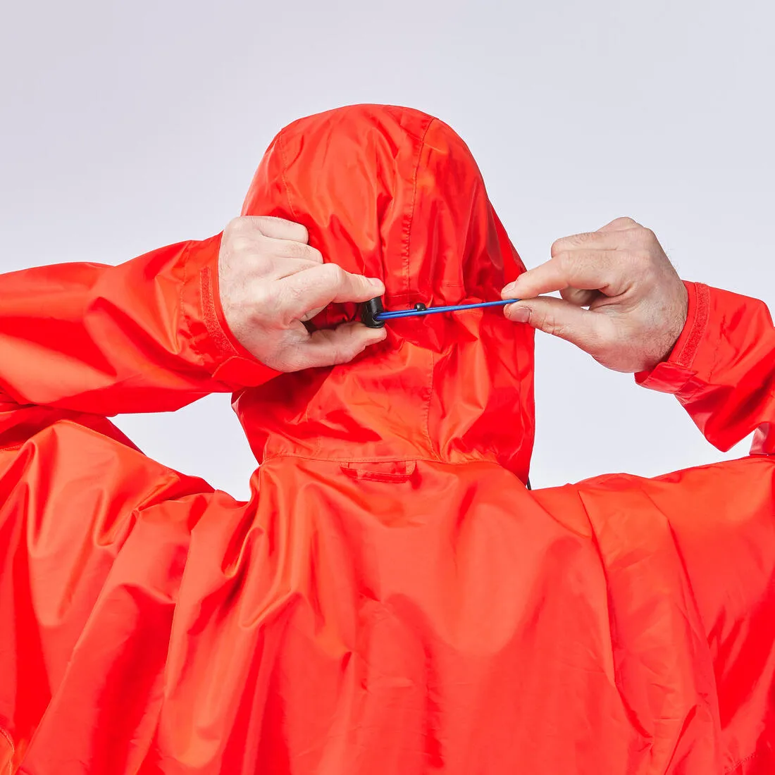 Hiking rain poncho - MT900 - 75L - Red - S/M