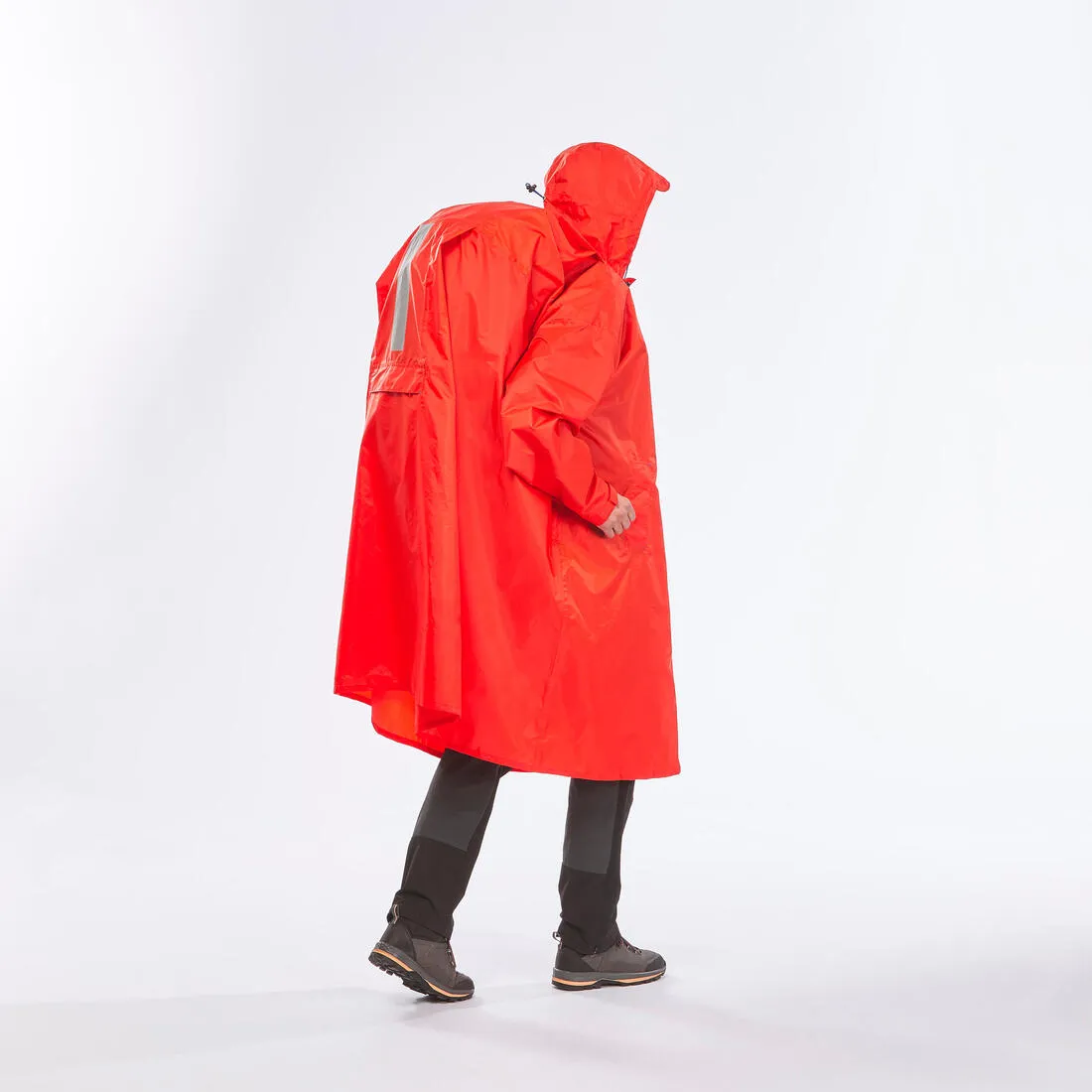 Hiking rain poncho - MT900 - 75L - Red - S/M