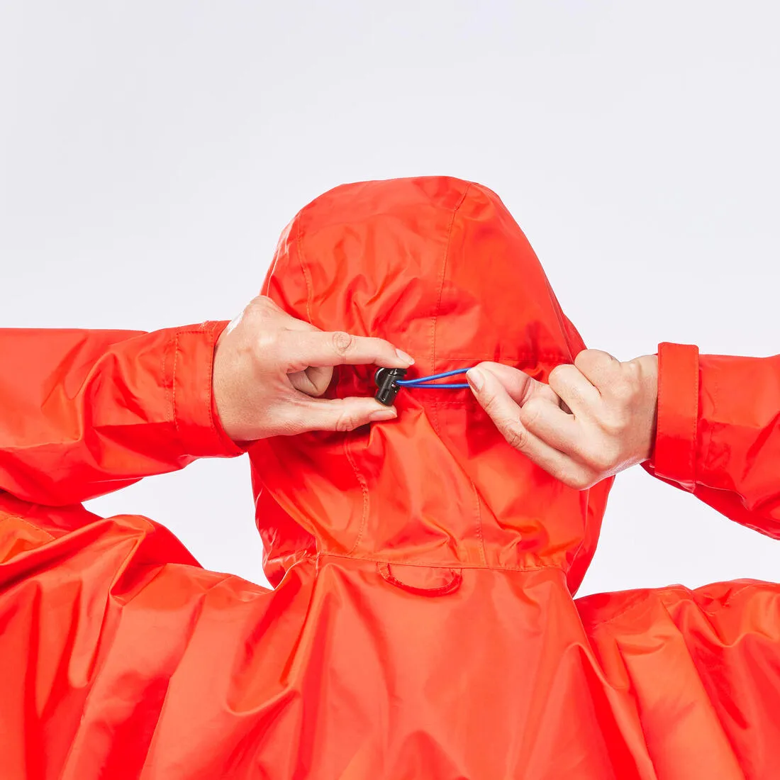 Hiking rain poncho - MT900 - 75L - Red - S/M