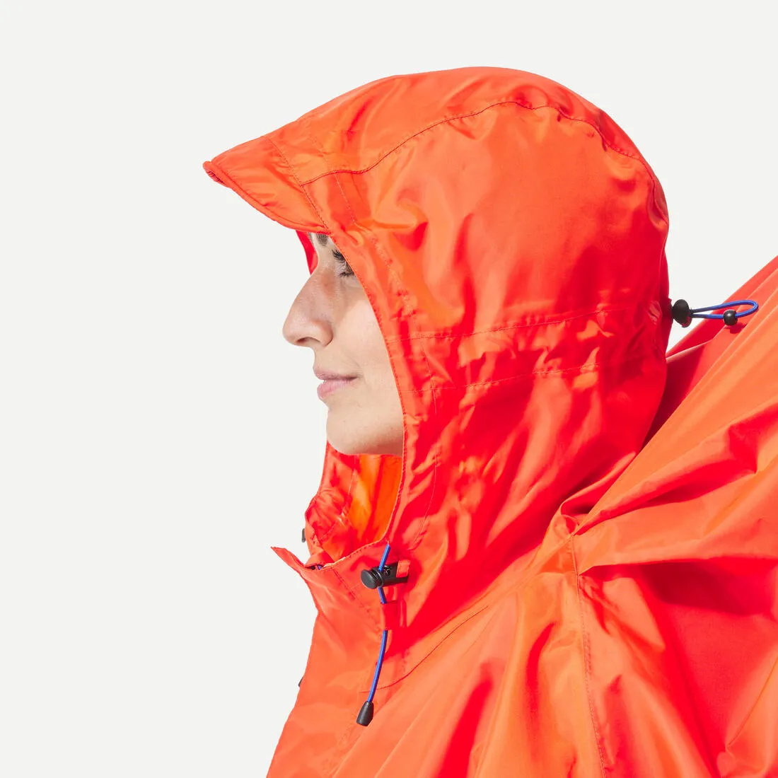 Hiking rain poncho - MT900 - 75L - Red - S/M