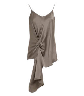 Ifigenia Silk Strap Drapped Top