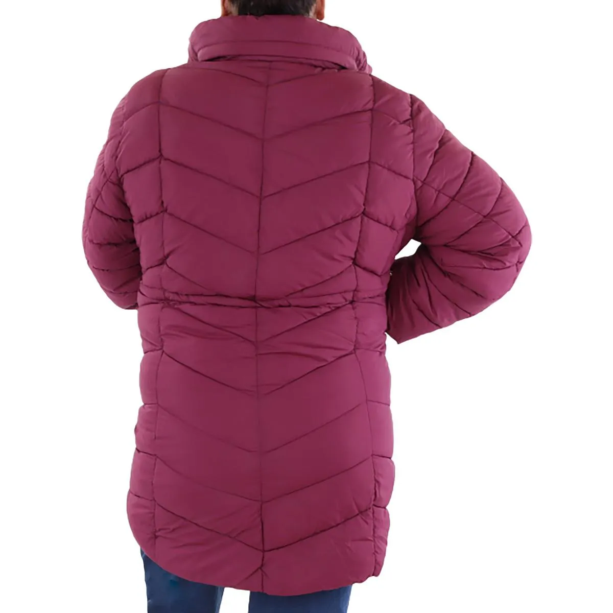 Jessica Simpson Womens Plus Insulated Long Sleeve Puffer Jacket