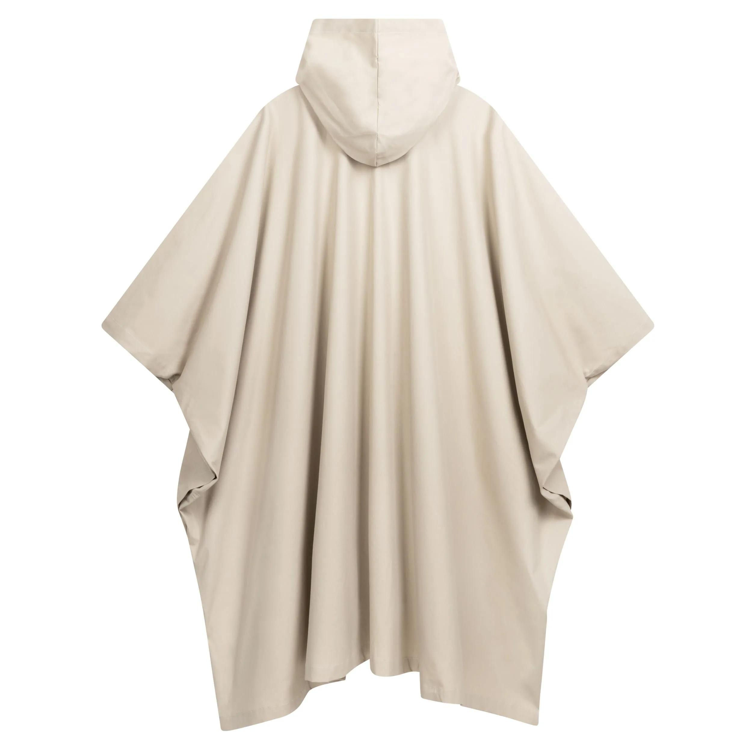 Long Hooded Rain Cape in Bone