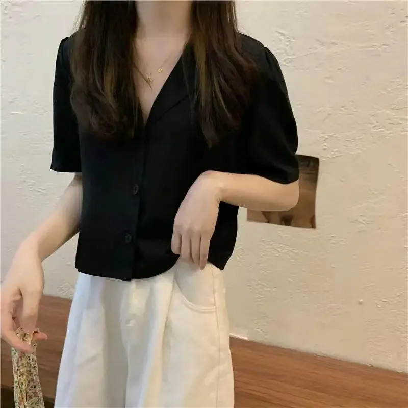 Loose Casual Plain Blazer Top