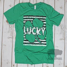 Lucky Stripes Crew Neck Tee