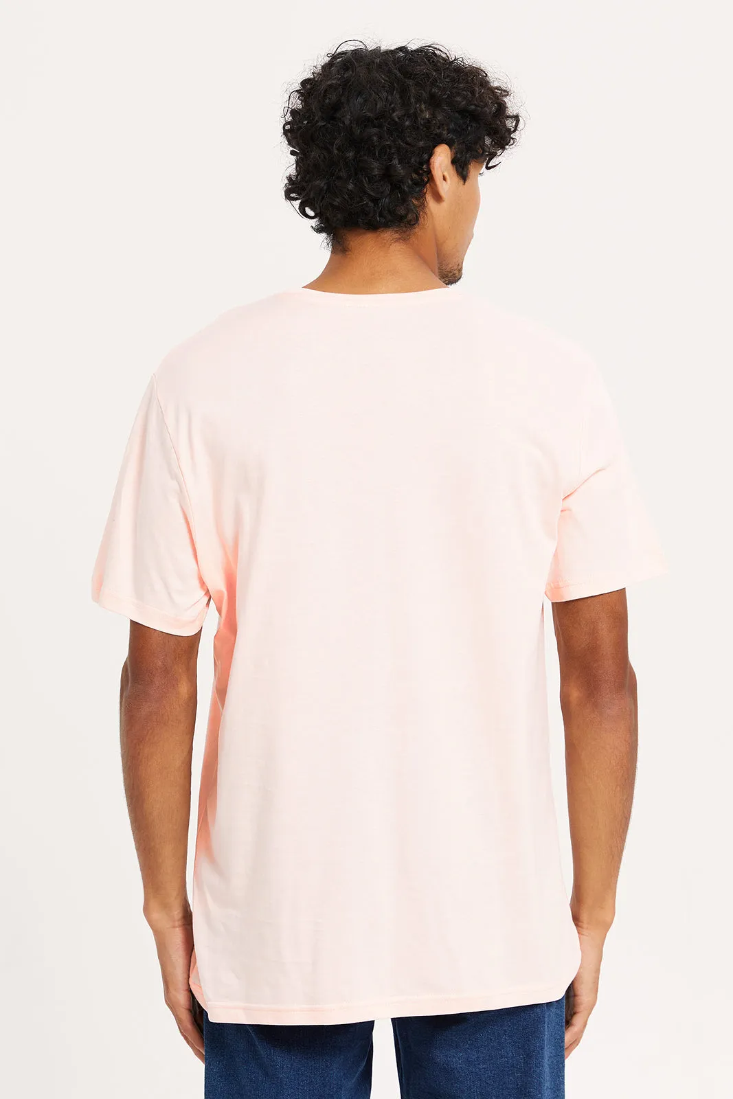 Men Coral Basic T-Shirt