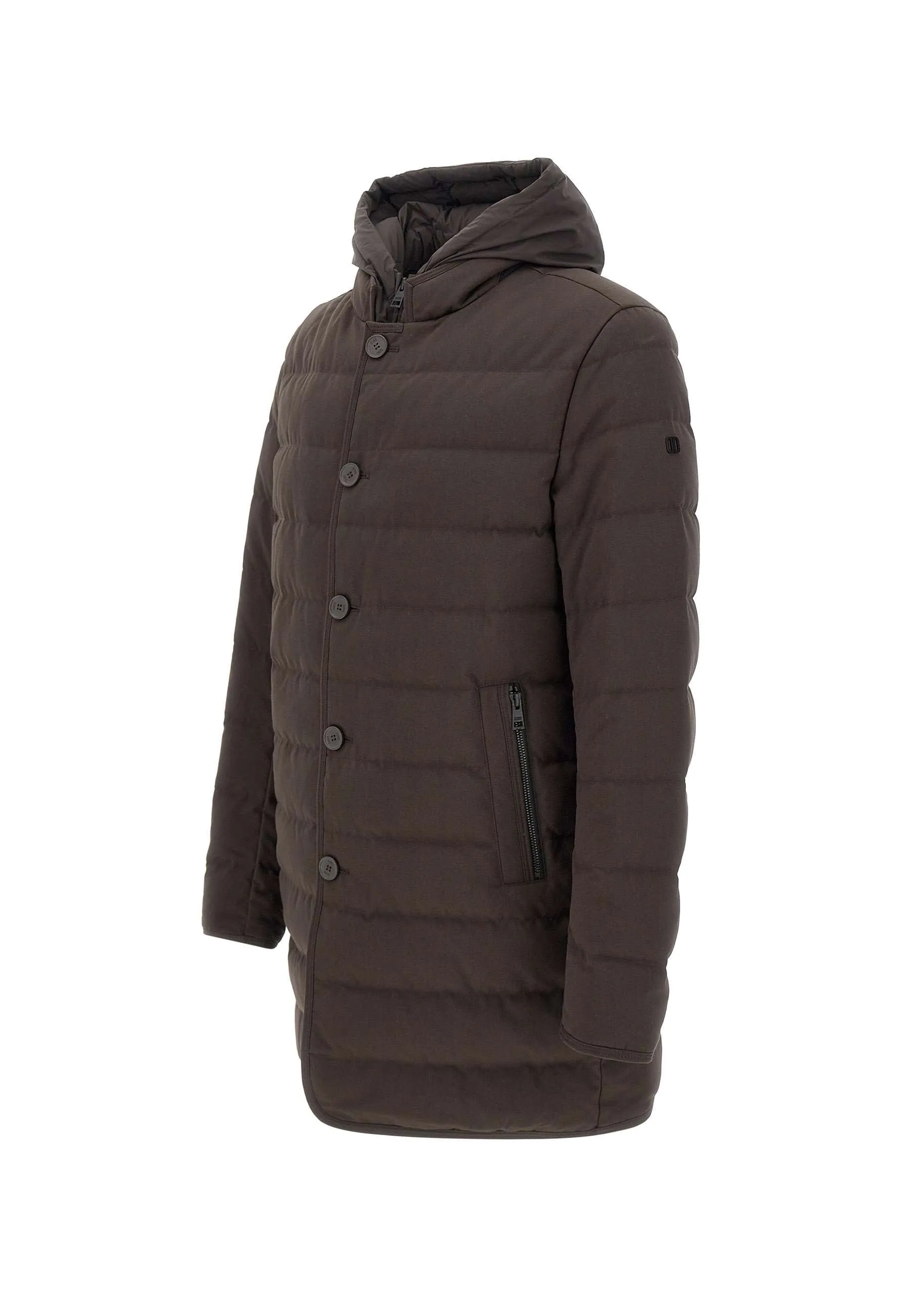 Men's Dark Brown Down Jacket