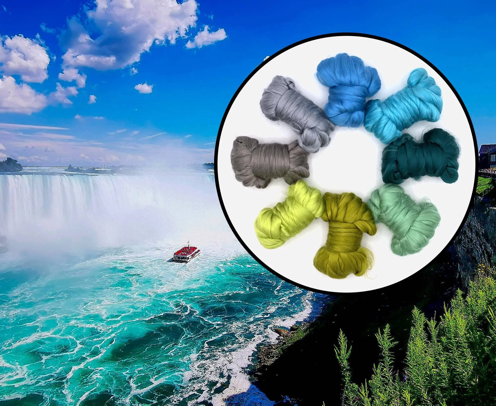 Niagra Falls Dyed Mulberry Silk Pack