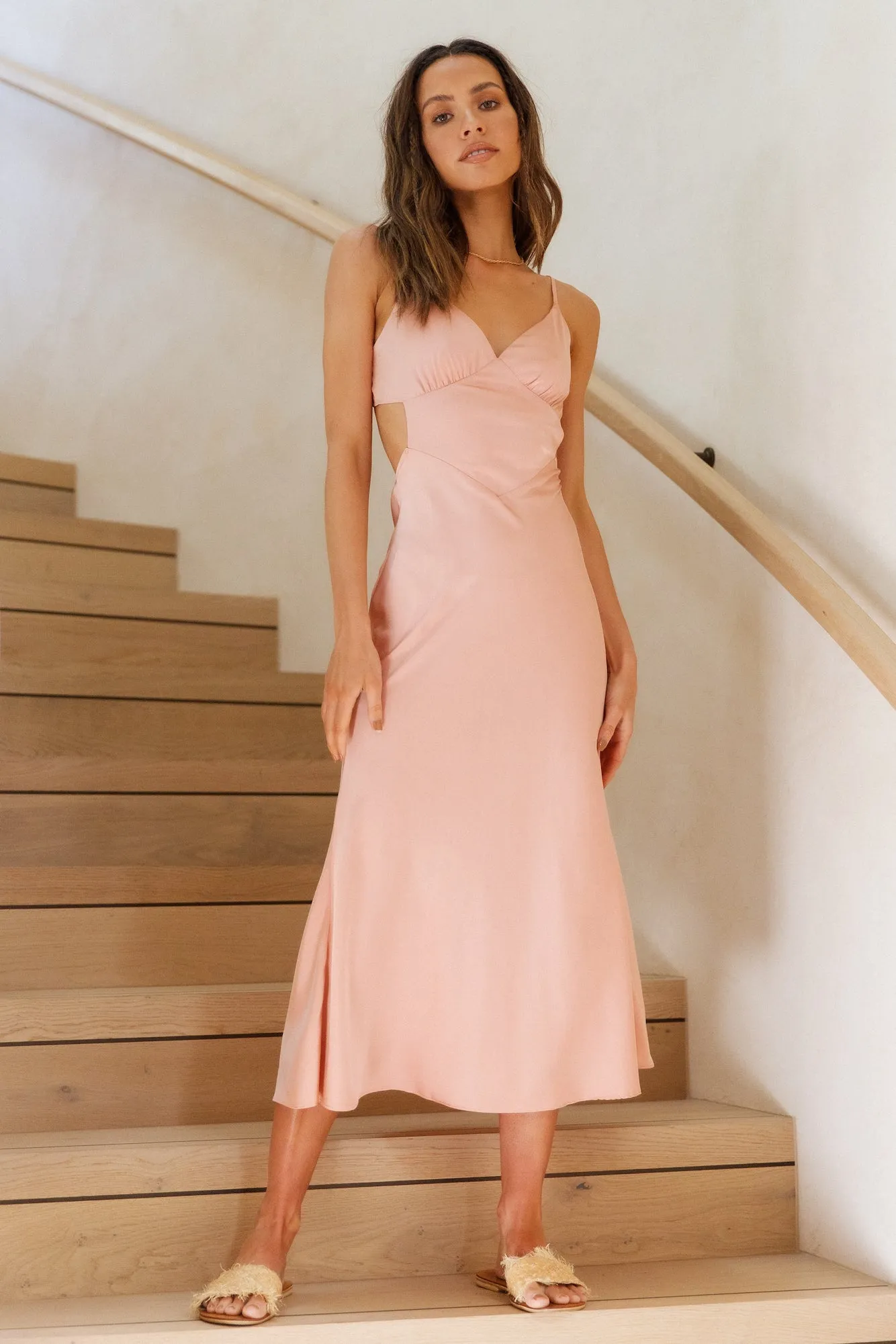 Raise A Toast Maxi Dress Rose