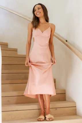 Raise A Toast Maxi Dress Rose