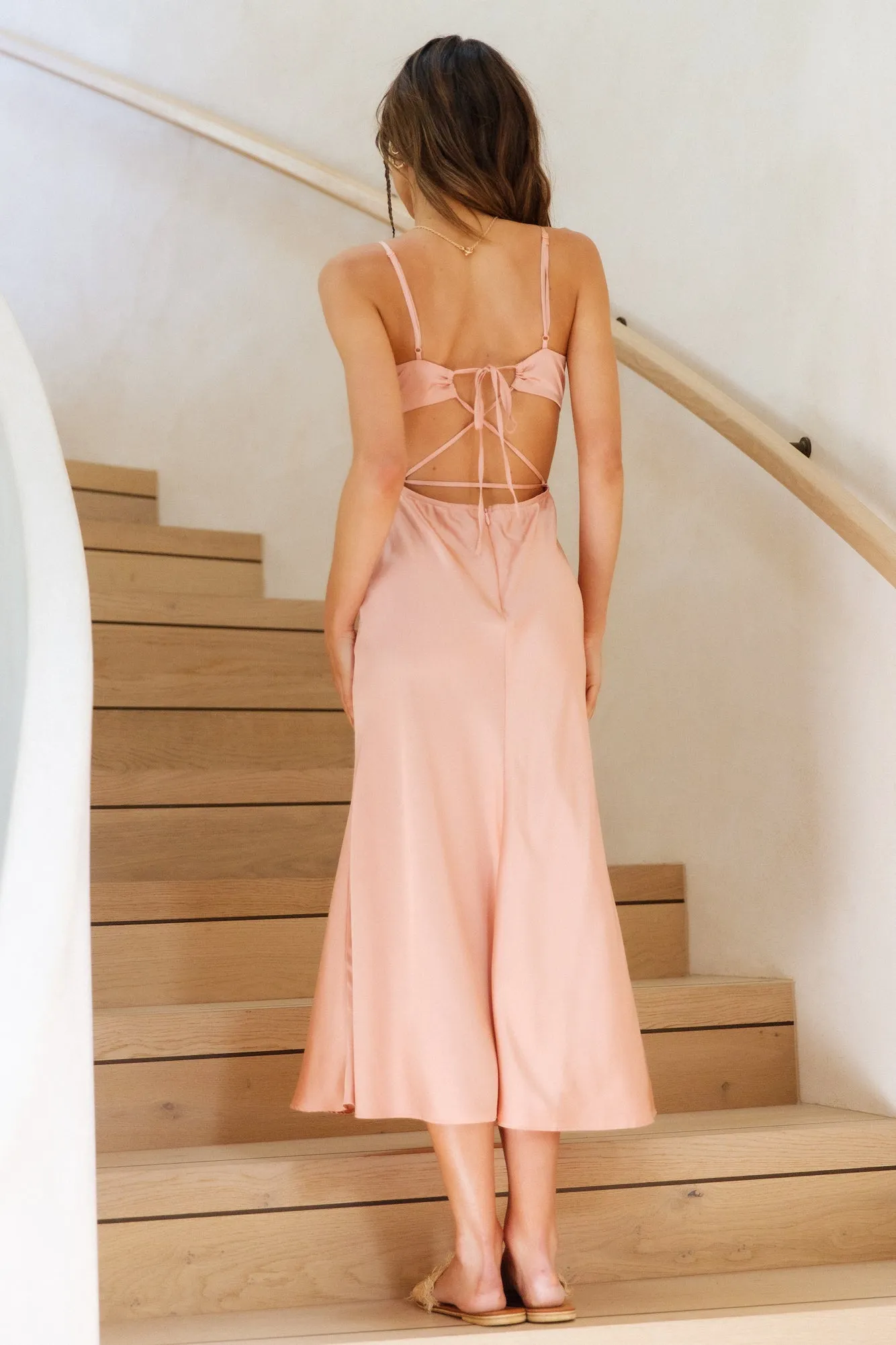 Raise A Toast Maxi Dress Rose