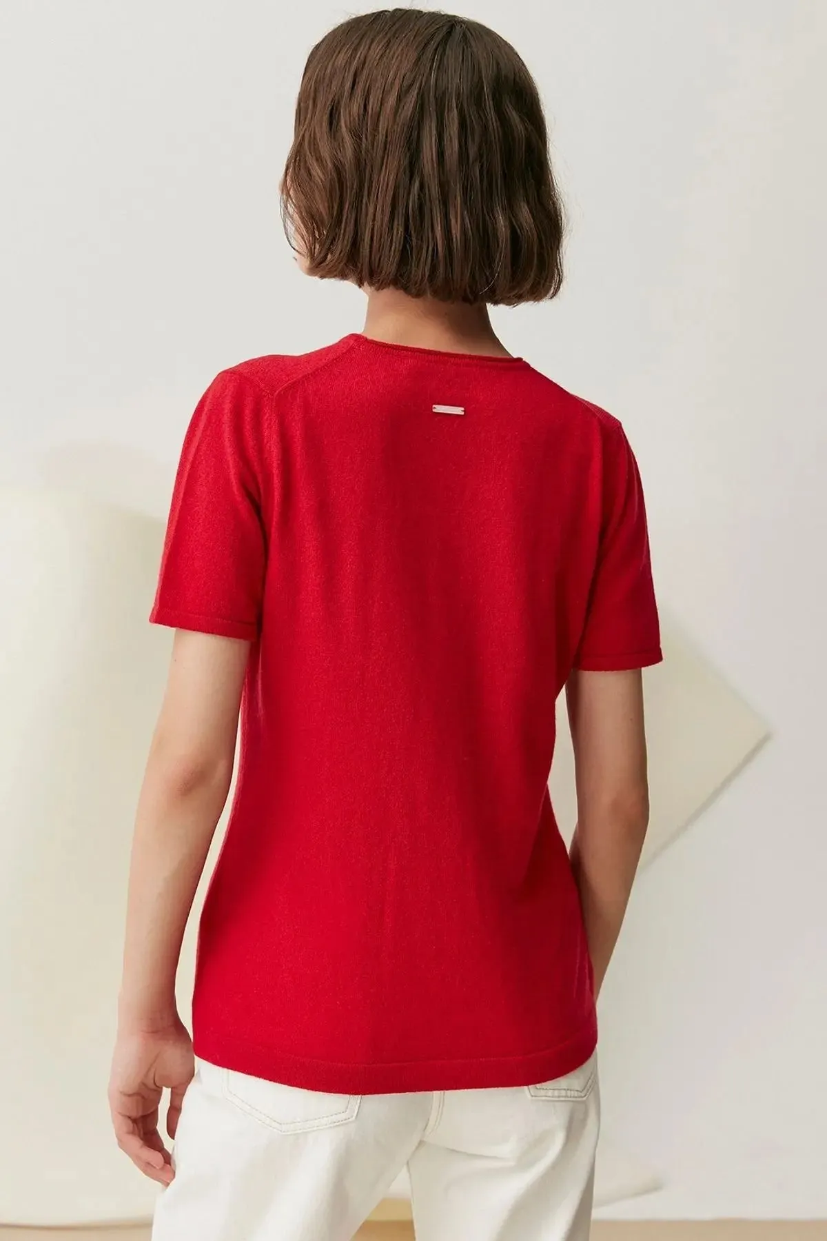 Red Pure Cashmere Women's Sweater