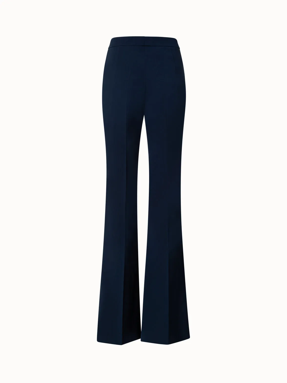 Silk Stretch Crêpe Bootcut Pants