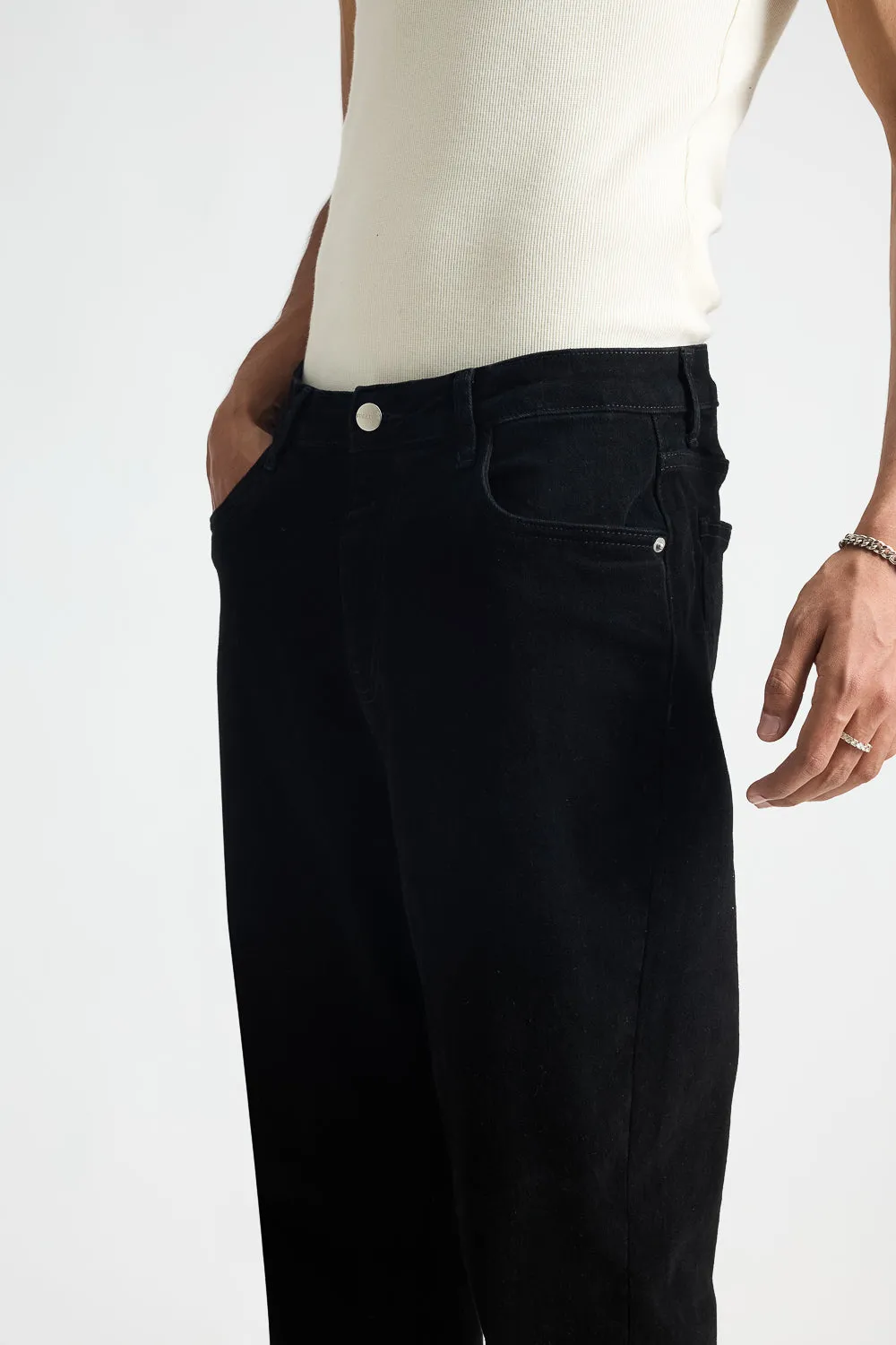 Sleek Black Men's Jeans