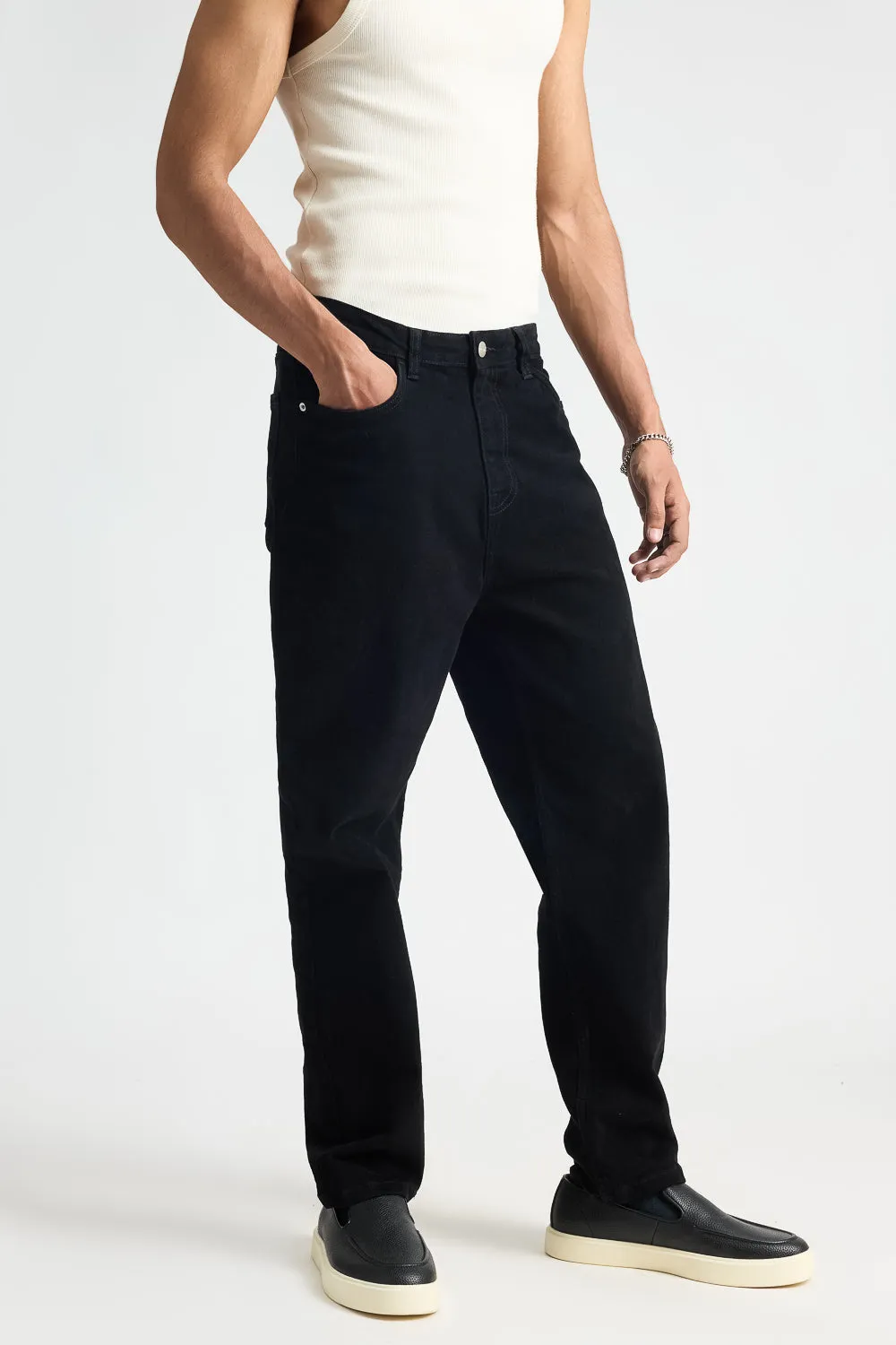 Sleek Black Men's Jeans