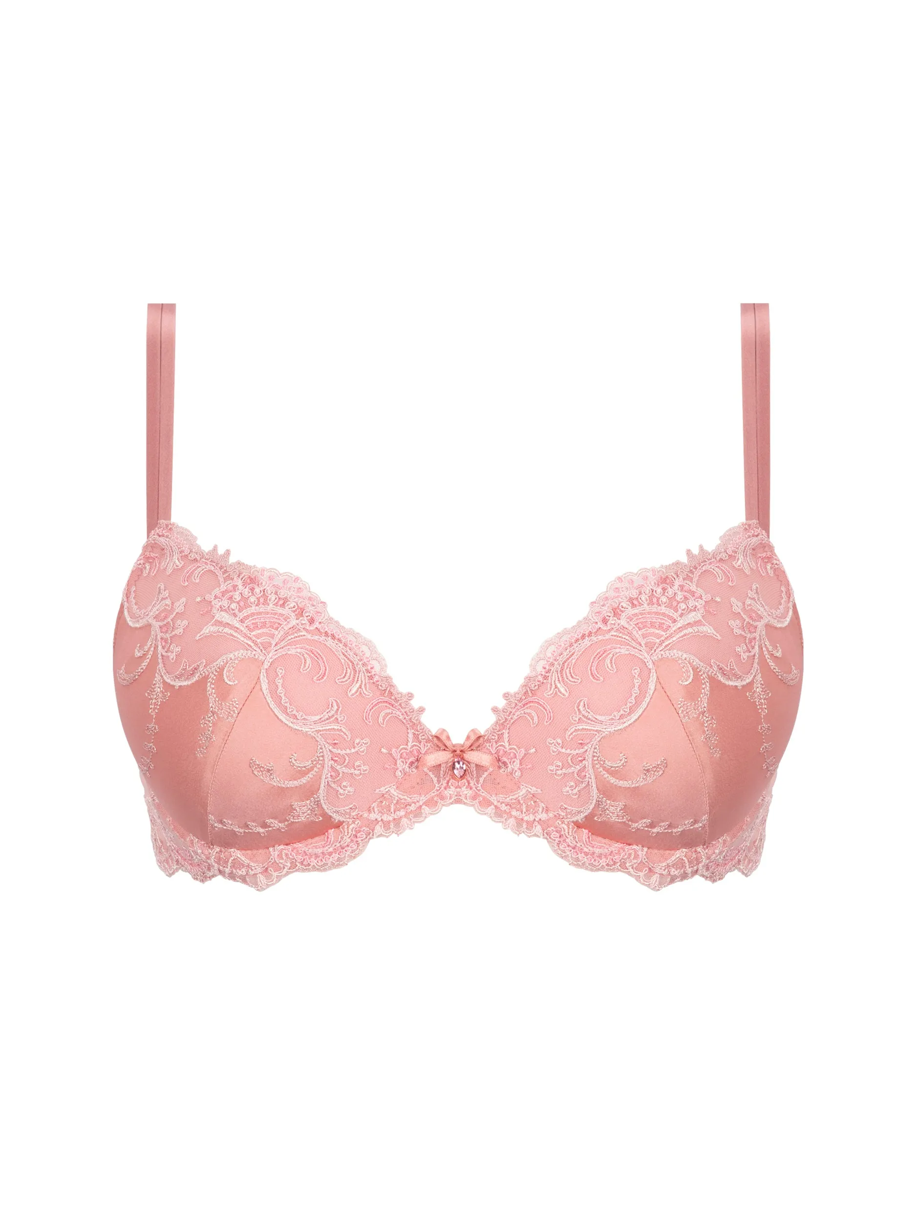 Splendeur Soie Pink Contour Plunge Bra