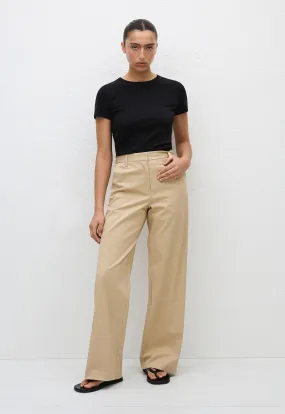 Straight Twill Trouser - Sand