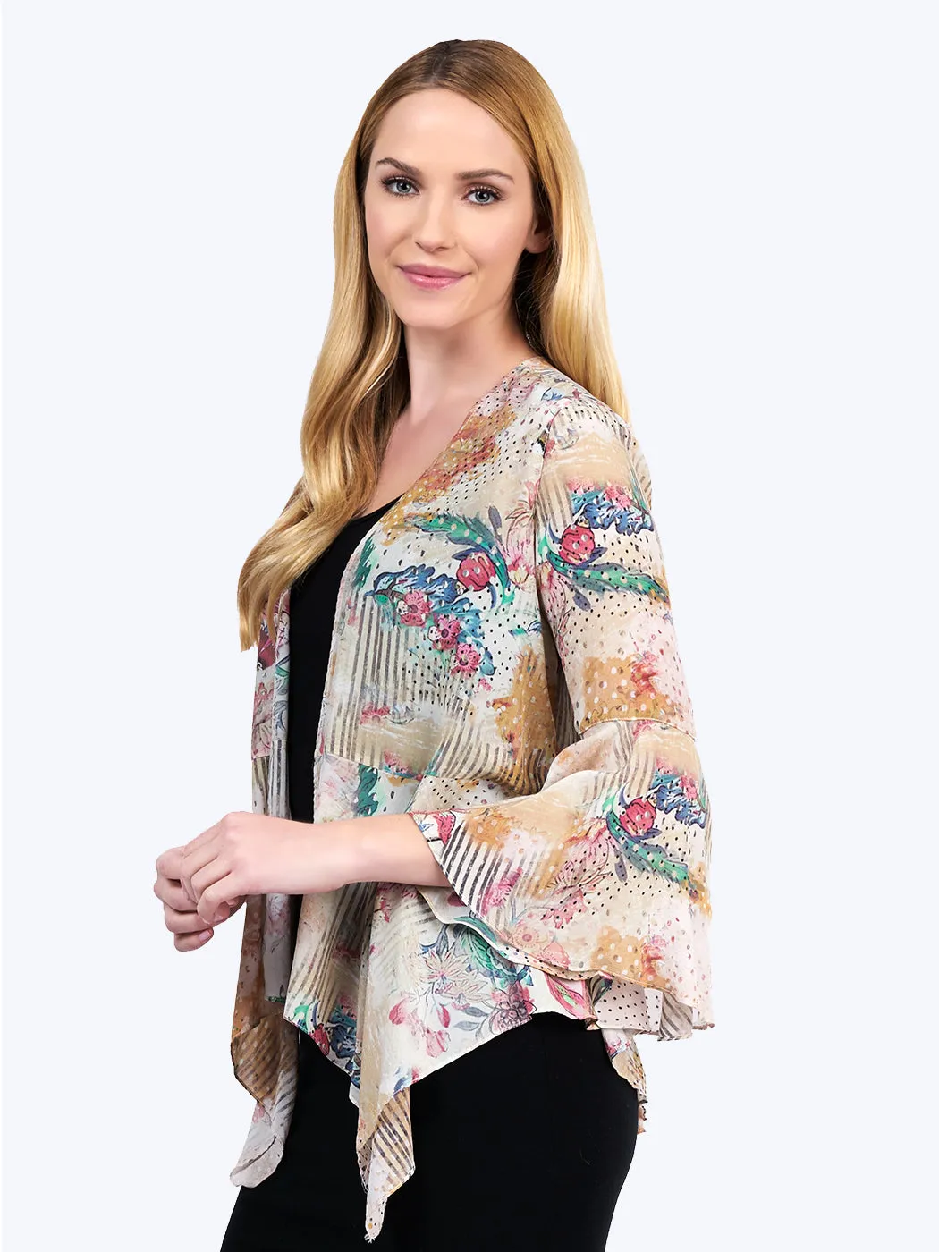 Tianello Jaipur Washable Silk Kai Kimono