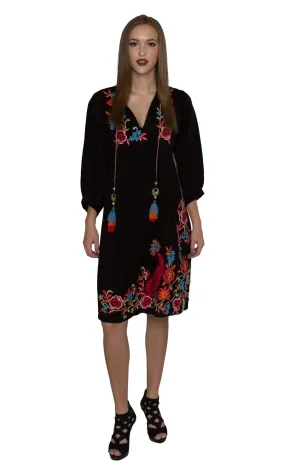 Velvet by Graham & Spencer Emilie Embroidered Peasant Dress