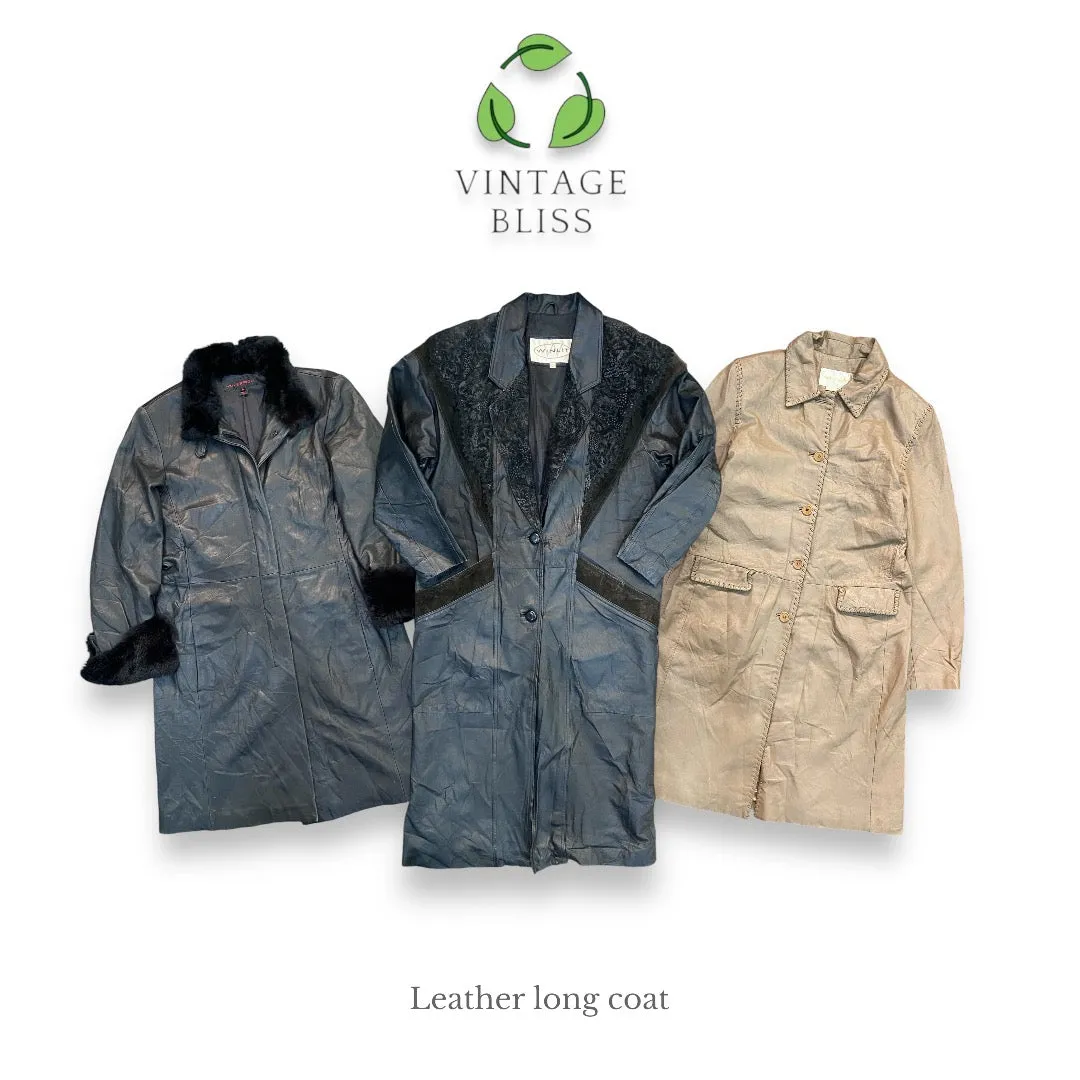 Vintage Leather long Coats