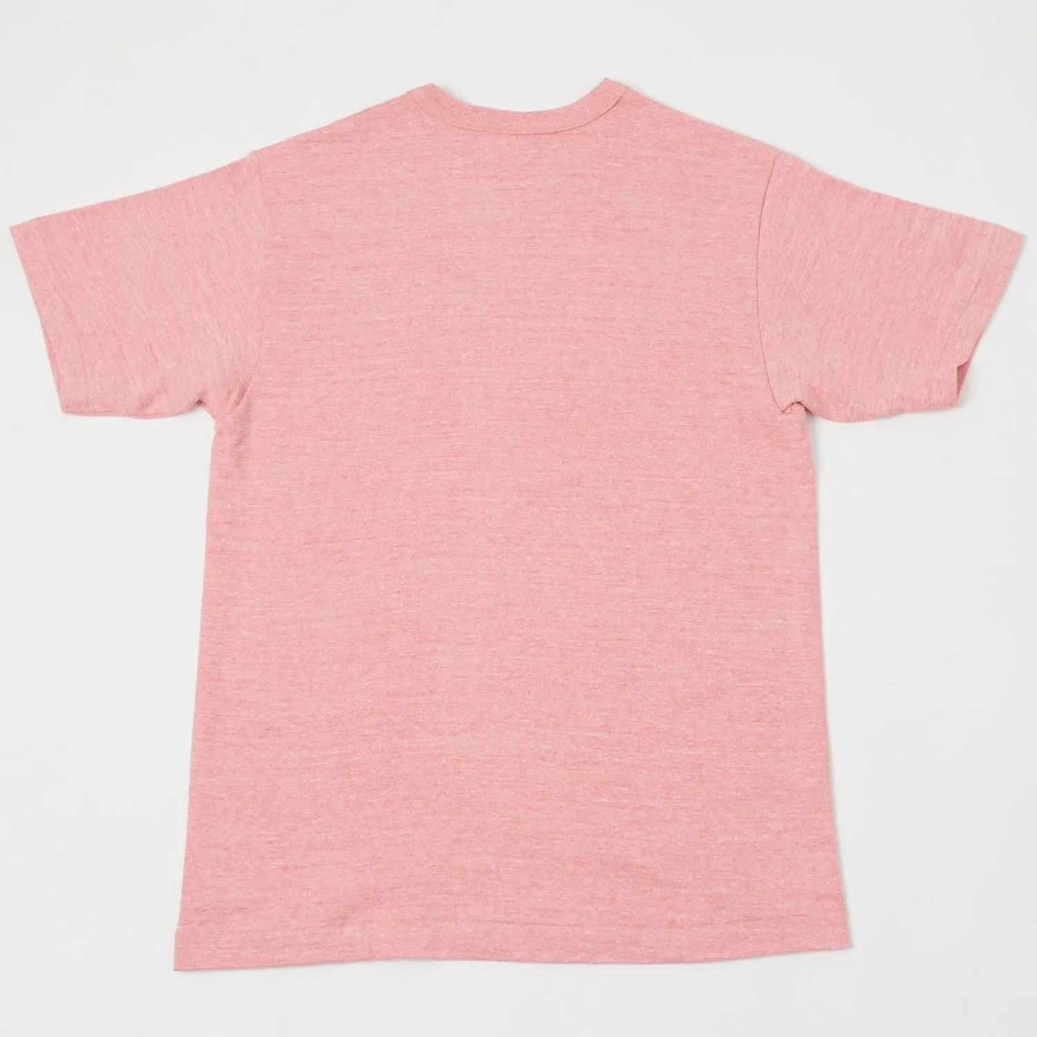 Warehouse & Co 4096 Heather Plain Crew Neck Tee - Red