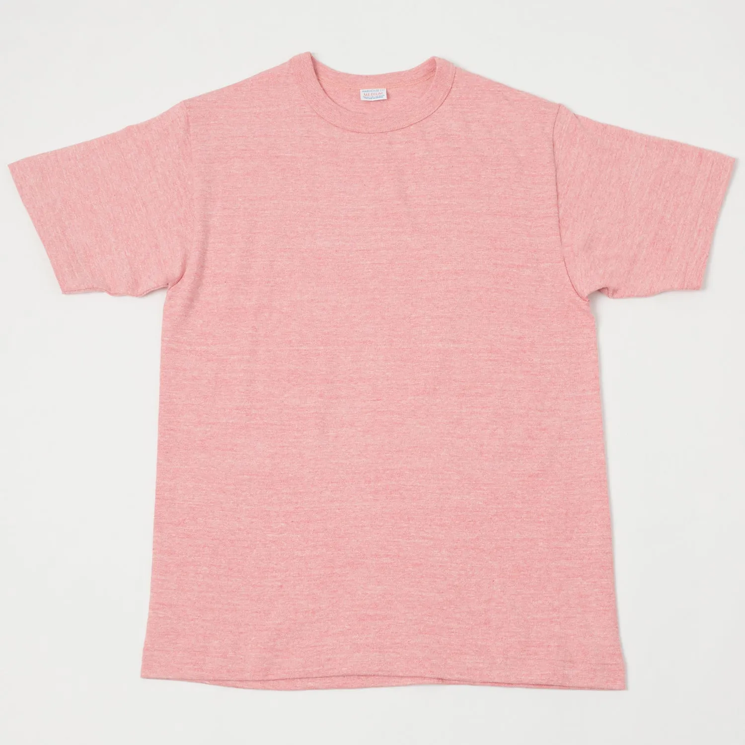 Warehouse & Co 4096 Heather Plain Crew Neck Tee - Red