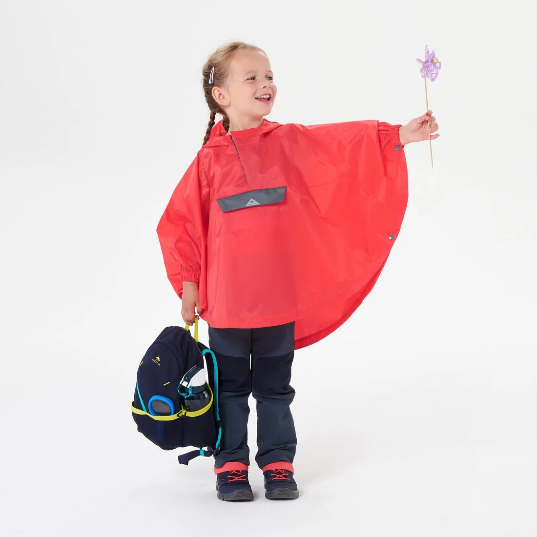 Waterproof hiking poncho - MH100 KID - children 2-6 YEARS